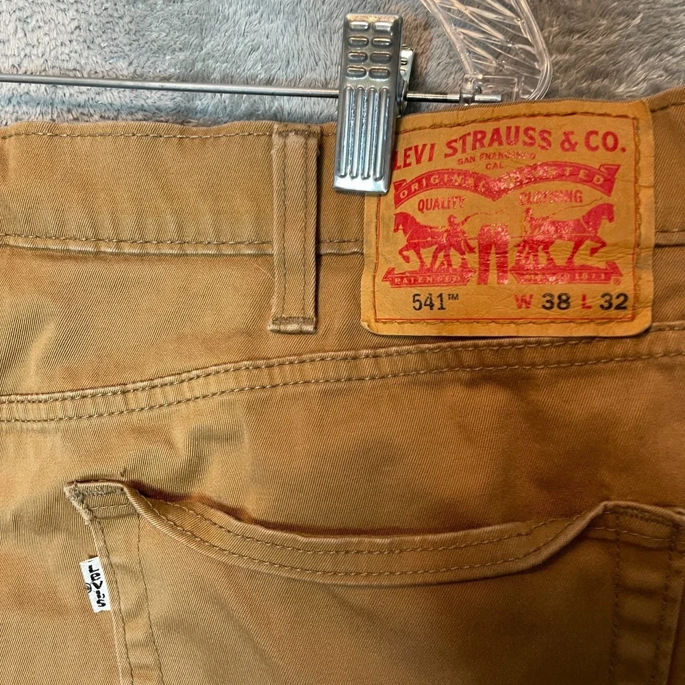 Levis 541 Mens Athletic Taper Brown Denim Jean‎ 38x31* Relaxed Casual Mid Rise